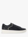 Dune Elli Contrast Panel Lace Up Trainers, Navy