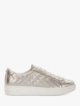 Dune Egent Quilted Leather Flatform Trainers