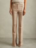 Reiss Petite Hadley Flared Trousers, Neutral