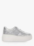 Dune Evangelyn Embellished Chunky Trainers, Silver