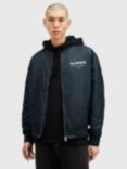 AllSaints Underground Bomber Jacket, Navy