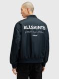 AllSaints Underground Bomber Jacket, Navy