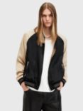 AllSaints Rev Tour Bomber, Black/Multi