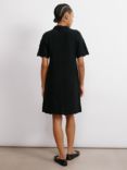 Albaray Pointelle Knit Wool Blend Dress, Black