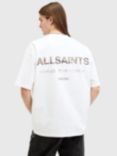 AllSaints Underground Camo T-Shirt, Ashen White