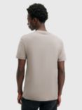 AllSaints Brace Crew Cotton T-Shirt, Grey Mid