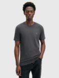 AllSaints Brace Crew Cotton T-Shirt, Grey Mid