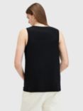 AllSaints Edwards Organic Cotton Blend Vest, Black Black