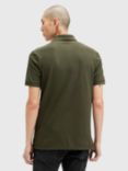 AllSaints Reform Slim Fit Polo Shirt, Green Mid