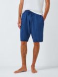 John Lewis Cotton Cashmere Lounge Shorts, Blue Navy