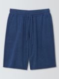 John Lewis Cotton Cashmere Lounge Shorts, Blue Navy