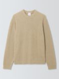 John Lewis Cotton Cashmere Crew Neck Lounge Top, Natural Sand