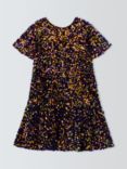 John Lewis Kids' Velour Sequin Party Dress, Multi