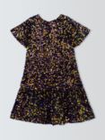 John Lewis Kids' Velour Sequin Party Dress, Multi