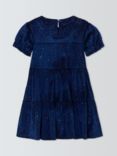 John Lewis Kids' Glitter Velour Party Dress, Multi