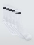 John Lewis Top Stripe Socks, Pack of 5, Multi