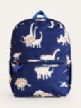Mini Boden Kids' Dinosaur Print Backpack, Navy