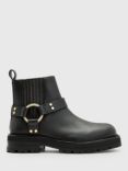 AllSaints Maddie Leather Biker Boots, Black