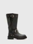 AllSaints Tay Leather Biker Boots, Black