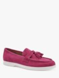 Hotter River Suede Loafers, Bright Pink