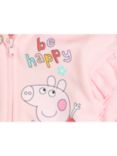 Brand Threads Kids' Peppa Pig Hoodie, Top & Joggers Set, Pink