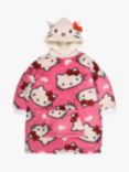 Brand Threads Hello Kitty Kids' Hooded Blanket, Pink/Multi