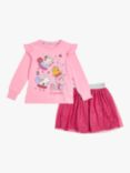 Brand Threads Kids' Pepper Pig Fairy Friends Top and Tutu Set, Pink