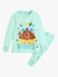 Brand Threads Kids' Unisex Hey Duggee Pyjama Set, Turquoise/Multi