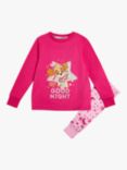 Brand Threads Kids' Cotton Paw Patrol Pyjamas, Pink