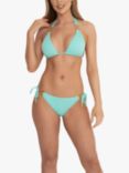 NAIA Beach Bora Bora Halter Triangle Bikini Top, Azure Blue