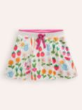 Mini Boden Kids' Cotton Floral Skort, Multi Grow Your Own