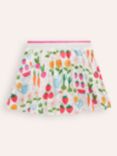 Mini Boden Kids' Cotton Floral Skort, Multi Grow Your Own, Multi Grow Your Own