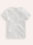 Mini Boden Kids' Cotton Applique T-Shirt, Ivory