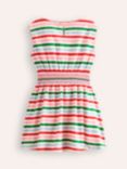 Mini Boden Kids" Cotton Stripe Short Sleeve Dress, Multi