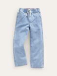 Mini Boden Kids' Cotton Lightweight Trousers, Light Wash