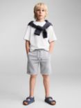 Mango Kids' Asier Cotton Bermuda Shorts, Grey