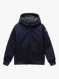 Napapijri Kids'  Altmann Zip Through Hooded Sports Jacket, Navy