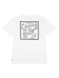 Levi's Kids' Short Sleeve Pizza Cowboy T-Shirt, Egret