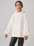 AllSaints Kids' Embellished Hoodie, Off White