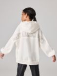 AllSaints Kids' Embellished Hoodie, Off White