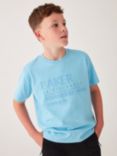 Ted Baker Kids' Cotton Branded T-Shirt, Blue