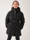 Ted Baker Kids' Quilted Longlne Coat, Black