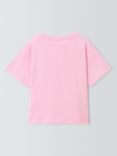 Olivia Rubin Kids' Mallory Cotton Cherry Print T-Shirt, Pink