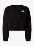 The North Face Kids' Cropped Oversized Sweatshirt, Black