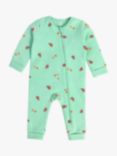 Mini Cuddles Baby Cotton Quilted Bodysuit, Green