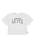 Levi's Kids' Meet and Greet Floral Logo T-Shirt, White