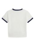 Polo Ralph Lauren Kids' Cotton Logo T-Shirt, Deckwash White