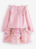 Ted Baker Kids' Frill Mock Dress, Pink