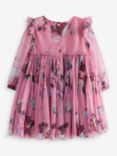 Ted Baker Baby Floral Print Tulle Dress, Pink