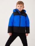 Ted Baker Kids' Colourblock Padded Coat, Blue